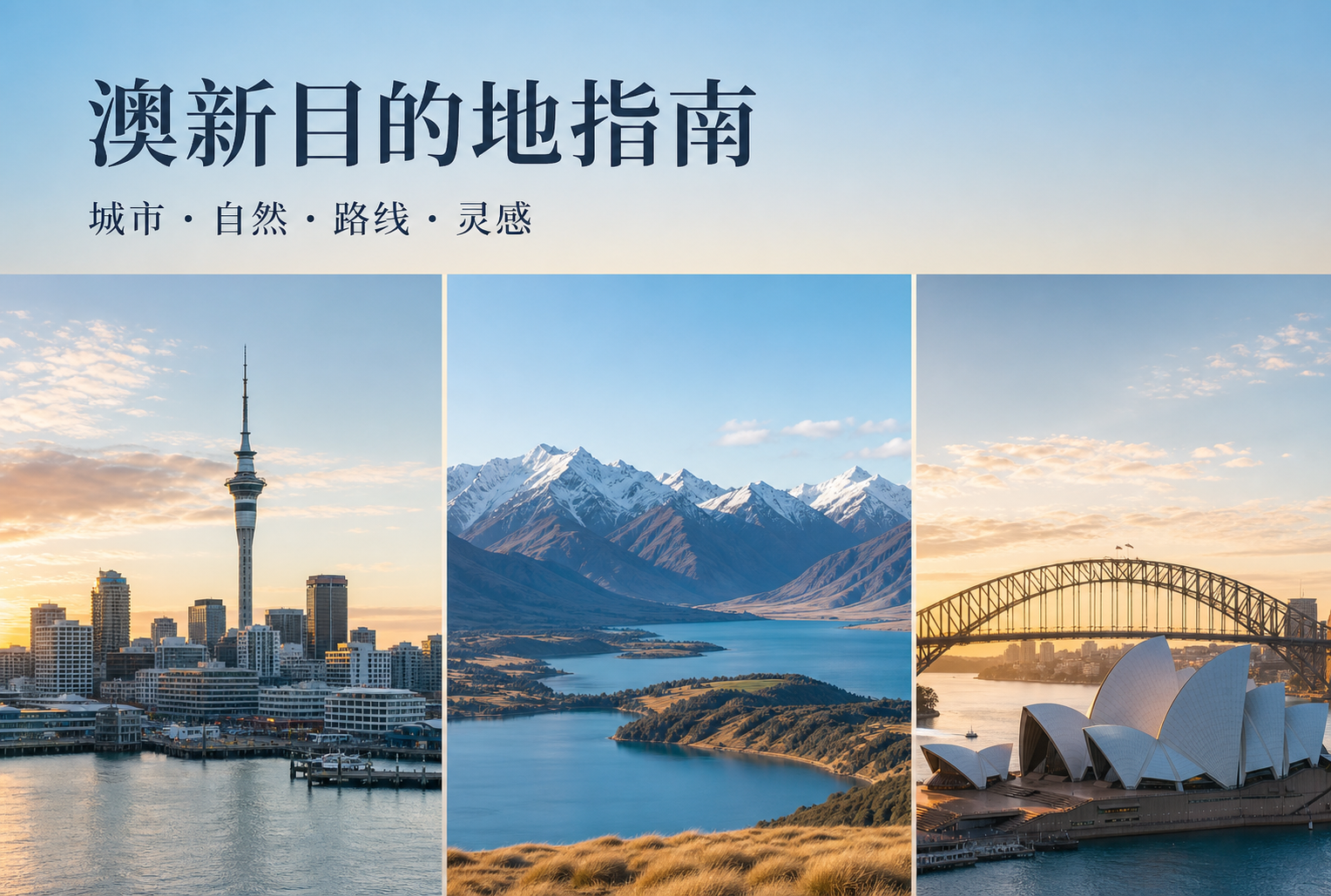 澳新经典12日中文小团|悉尼·蓝山·奥克兰·罗托鲁瓦·特卡波·皇后镇